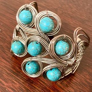 Incredible Turquoise Wire Wrapped Bracelet!